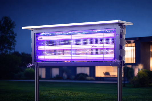 Grande Lampe Solaire Anti-Moustiques 2-en-1