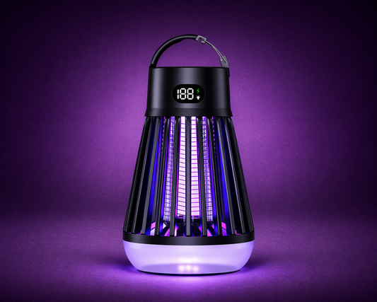 Lampe Anti-Moustiques Rechargeable 2-en-1