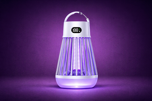 Lampe Anti-Moustiques Rechargeable 2-en-1